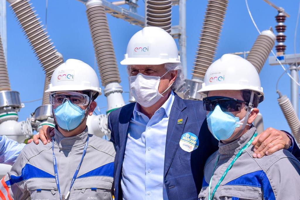 GOIÁS: Caiado participa da inauguração da nova linha de alta tensão da Enel; Investimentos chegam a R$ 40 mi